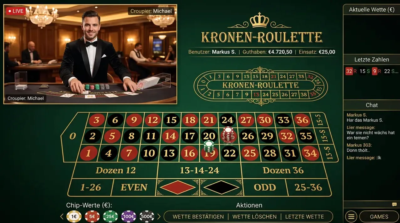 Live Casino im Onabet